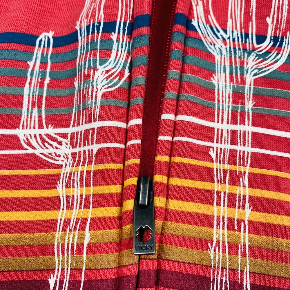 🆕Lucky Brand Big Girls Carter Hoodie Zip Kid Red - Picture 6 of 8